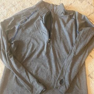Lululemon men’s half zip blue track jacket